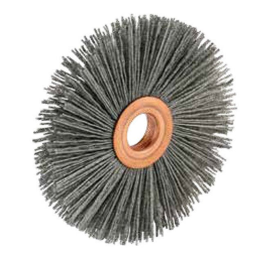 3-Inch Silicon Carbide Copper Center Wheel Brush - 120 Grit - Image 1
