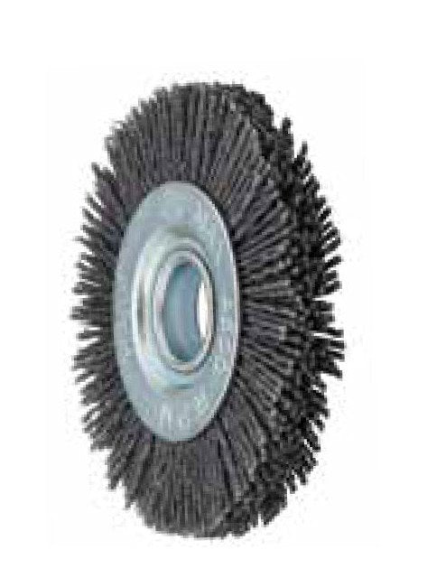 Tanis® 4 Inch Metal Hub Brush with Silicon Carbide Filament, 120 Grit - Image 1