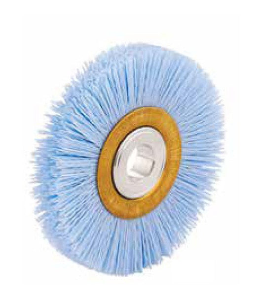 Tanis CeramiX Heavy-Duty Copper Center Wheel Brush, 3in Diameter, 120 Grit - Image 1