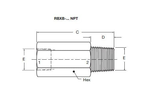 Hose Break Valve, HYDAC RBXB-NPT3/8-X-4GPM - Image 2
