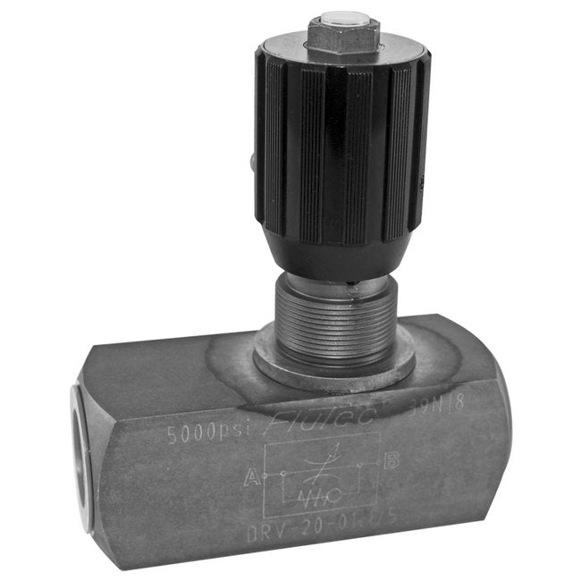 DRV-16 NPTF Flow Control Valve with Check - Image 1