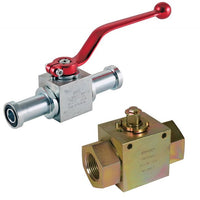 High Pressure 2-Way Ball Valves, Carbon Steel/Stainless Steel, 1/2"-2"