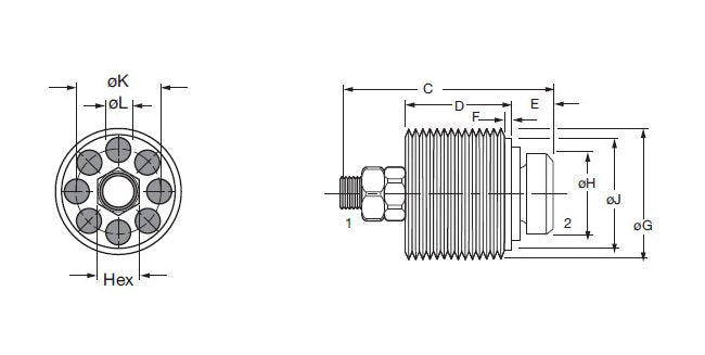 HYDAC Hose Break Valve RBE-SAE3/4-16-X-8GPM - Image 2