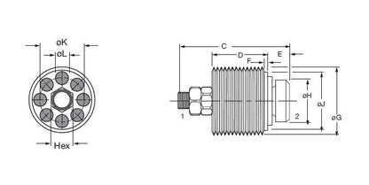 HYDAC Hose Break Valve RBE-SAE3/4-16-X-8GPM - Image 2