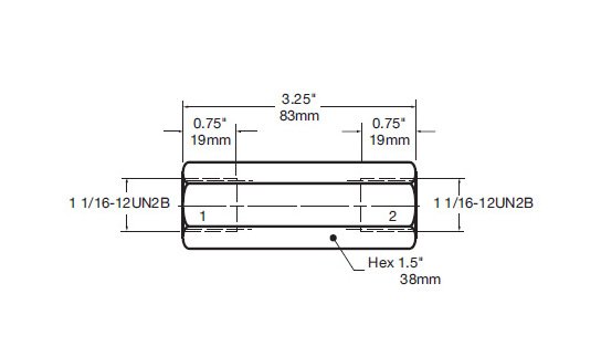 Hydac RBXX-SAE1 Hose Break Valve Cartridge - Image 2
