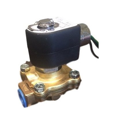 Parker 2-Way Internal Pilot Operated Solenoid Valve - Brass, Normally Closed, 3/4" Port - Image 1