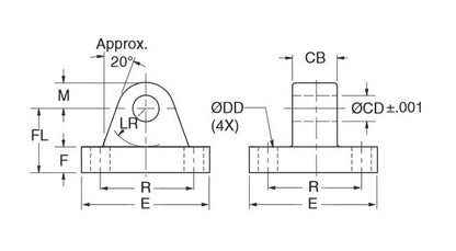 Industrial Grade Mounting Plate & Eye Bracket for Air Cylinders - Image 2