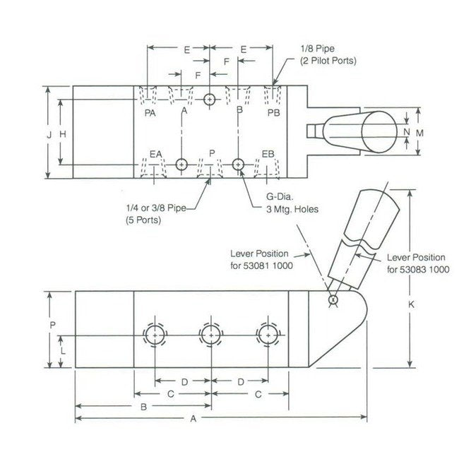Parker Pneumatic Directair 6 Series Lever Operated Solenoid Valves - Image 2