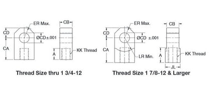 Heavy-Duty Rod Eye Knuckle for Air Cylinders - Image 2