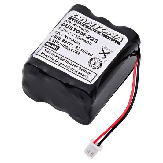 Dantona® NIMH Alarm Panel Battery - 2100mAh, 2x1.7in - Image 1