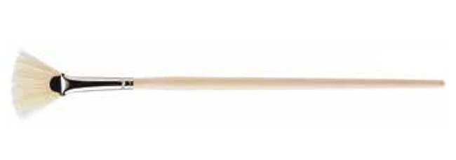 Tanis® 5/8 Inch White Bristle Fan Marking Artist Brush - Image 1