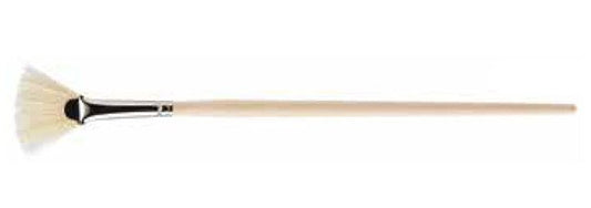 Tanis® 5/8 Inch White Bristle Fan Marking Artist Brush - Image 1
