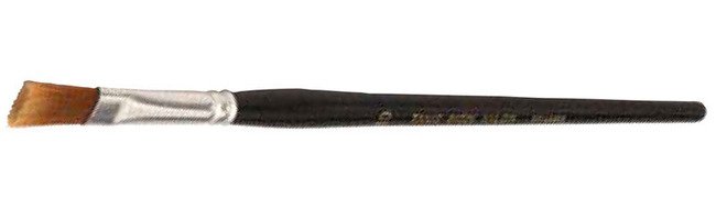 Tanis® Gold Nylon Flat Artist Brush, Size #10, 7/16in Trim Length - Image 1