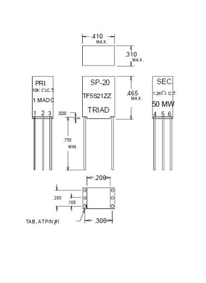 Mini Impedance Matching Transformers - Red Spec - Image 1