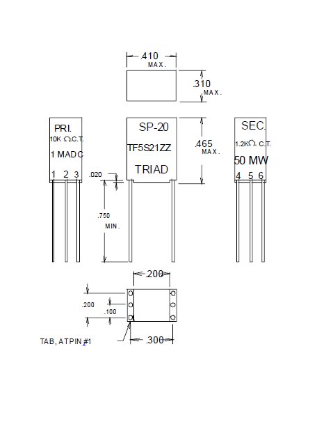 Mini Impedance Matching Transformers - Red Spec - Image 1