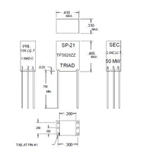 Miniature Impedance Matching Transformers - Red Spec for Audio Applications