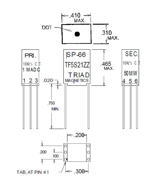 Red Spec Mini Audio Transformers - Image 1