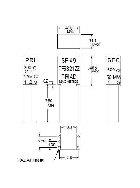 Mini Audio Transformers - Red Mil-T-27E Spec - Image 1