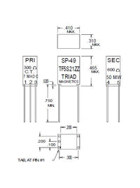 Mini Audio Transformers - Red Mil-T-27E Spec