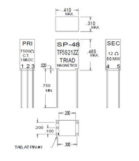 Miniature Red Spec Impedance Matching Transformers