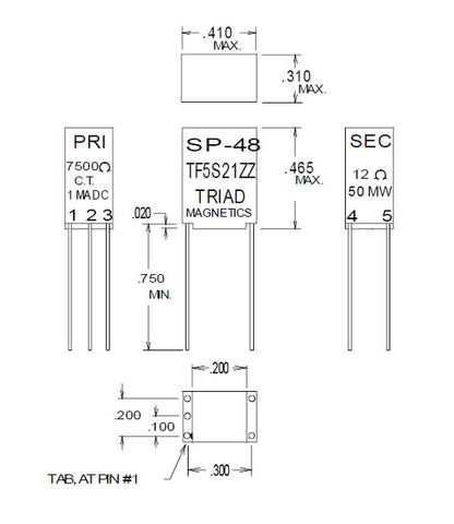 Miniature Red Spec Impedance Matching Transformers - Image 1
