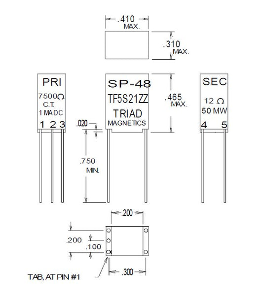 Miniature Red Spec Impedance Matching Transformers - Image 1