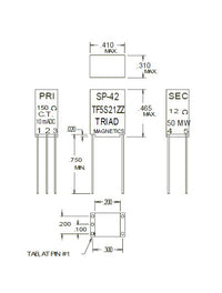 Miniature Audio Transformers - Red Spec