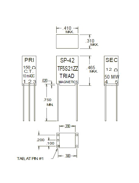 Miniature Audio Transformers - Red Spec - Image 1