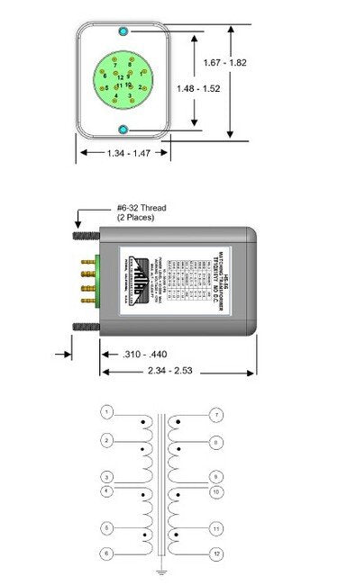 Hermetically Sealed Low Level Audio Transformer - Triad HS-56 - Image 2