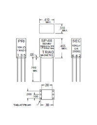 Miniature Audio Impedance Matching Transformers - Red Spec