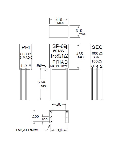 Impedance Matching Transformers - Red Spec - Image 1