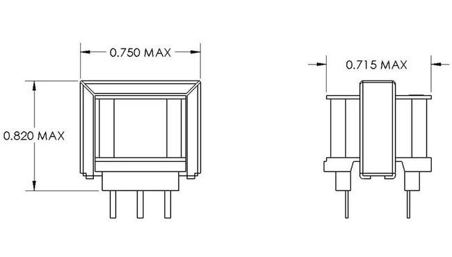 FCC Compliant Data/Voice Coupling Transformer - Image 2