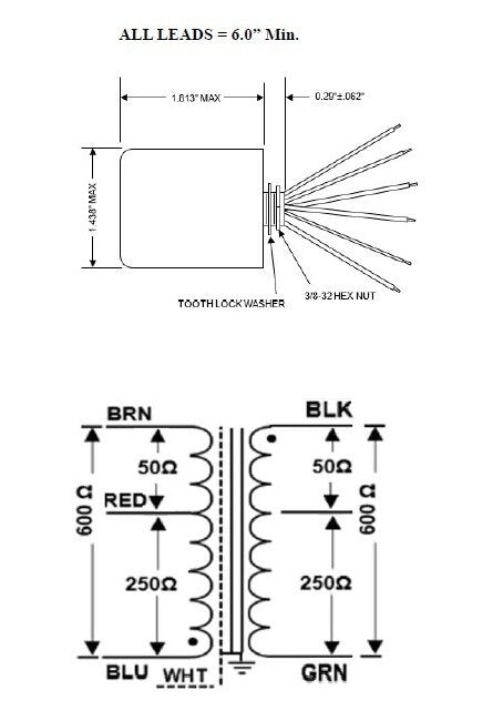 40 Ohm Primary DC Resistance J Series Audio Transformer - High Fidelity & Hum Reduction - Image 2