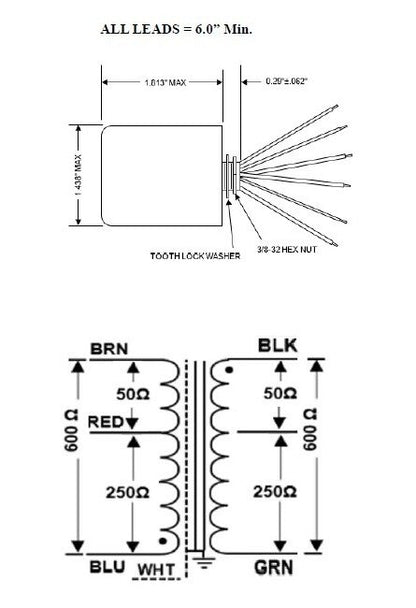 40 Ohm Primary DC Resistance J Series Audio Transformer - High Fidelity & Hum Reduction - Image 2
