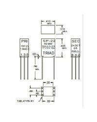 Miniature Audio Impedance Matching Transformers - Red Spec