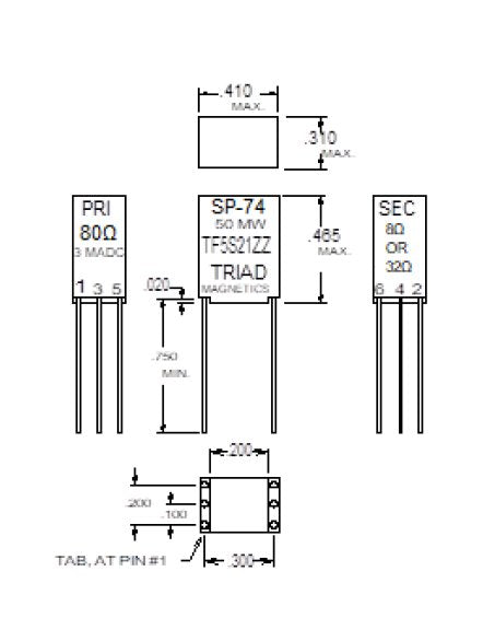 Mini Impedance Matching Transformers - Red Spec - Image 1