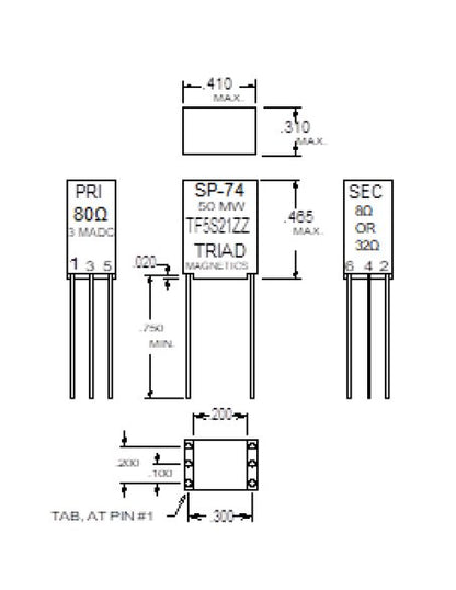 Mini Impedance Matching Transformers - Red Spec - Image 1