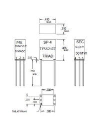 Miniature Impedance Matching Audio Transformers - Red Spec