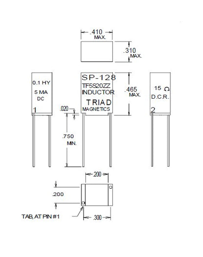 Red Spec Miniature Impedance Matching Transformers - Image 1