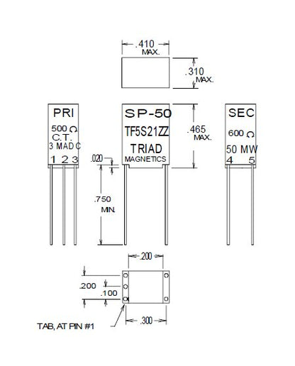 Mini Audio Transformers - Red Spec - Image 1