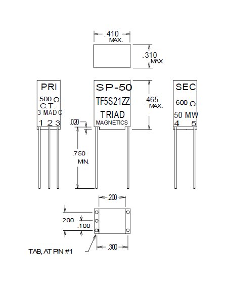 Mini Audio Transformers - Red Spec - Image 1
