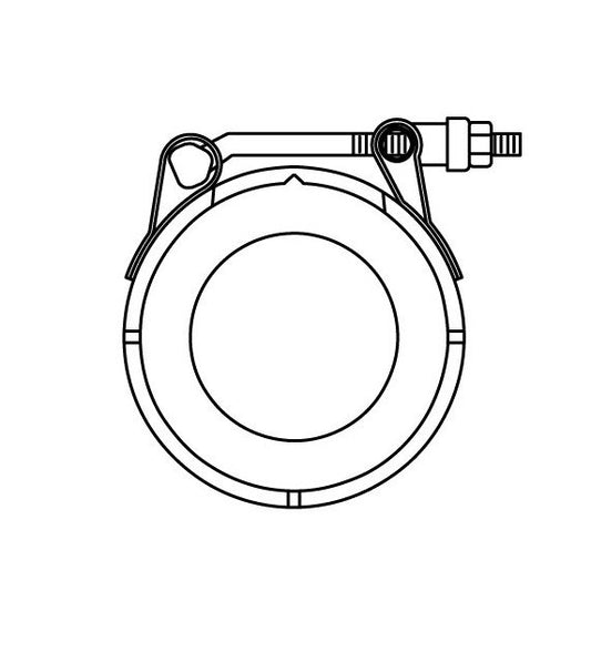 Universal Beaded Coupling - 4 inch, TFE Liner, Stainless Steel Shell - Image 1