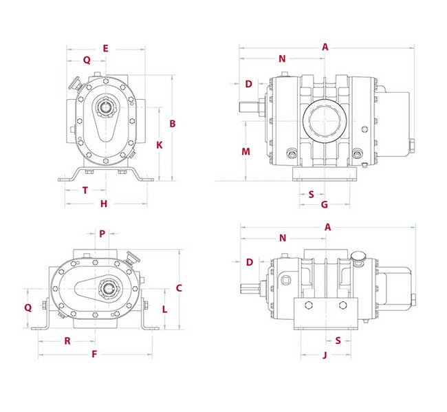 DuroFlow® Industrial 30 Series Model 3004 Blower with Vacuum Pump - Image 2