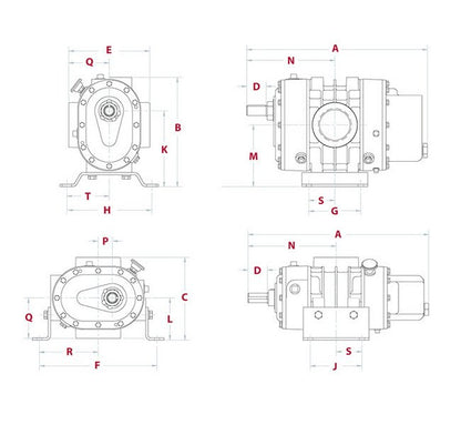 DuroFlow® Industrial 30 Series Model 3004 Blower with Vacuum Pump - Image 2
