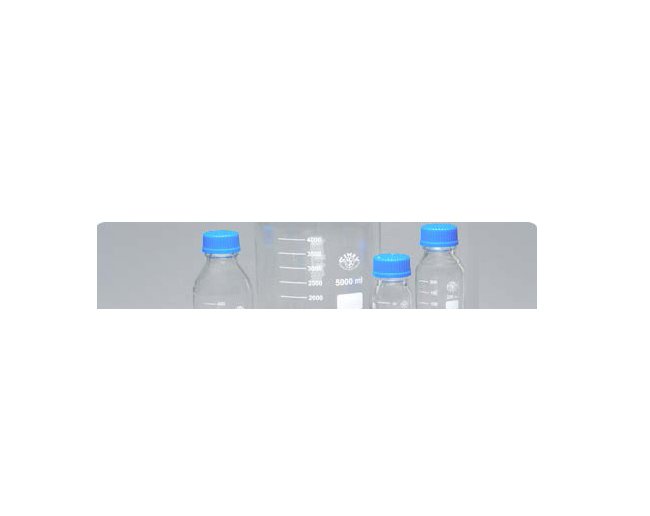 GL45 Thread Reagent Bottle with PTFE Coated Silicone Ring - Image 1