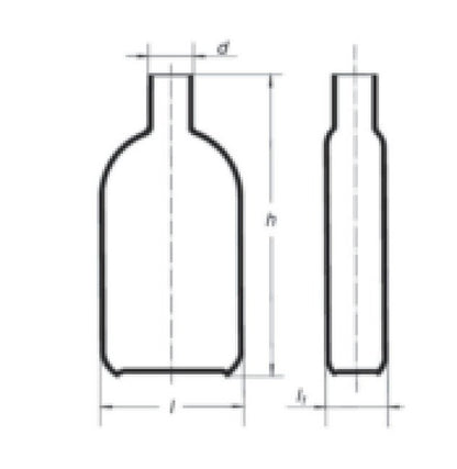 250 mL Central Neck Borosilicate Glass Roux Culture Bottle - Image 2