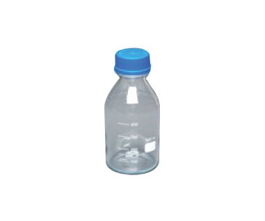 5L Borosilicate Glass Stock Bottle with Blue Cap - Image 1