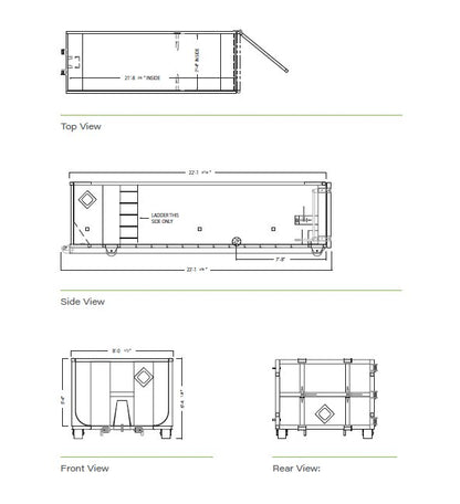 30 Yard Roll-Tarp Roll Off Box - Image 2