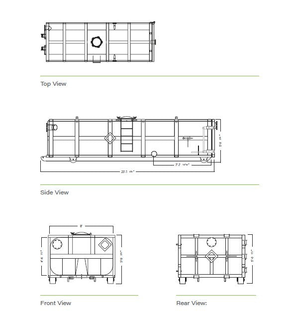25 Cubic Yard Vacuum Roll-Off Box - Image 2