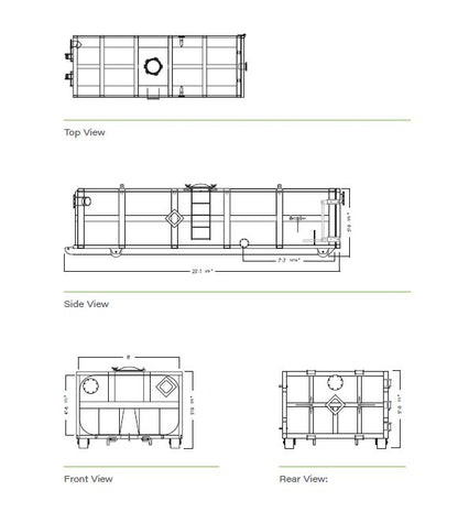 25 Cubic Yard Vacuum Roll-Off Box - Image 2